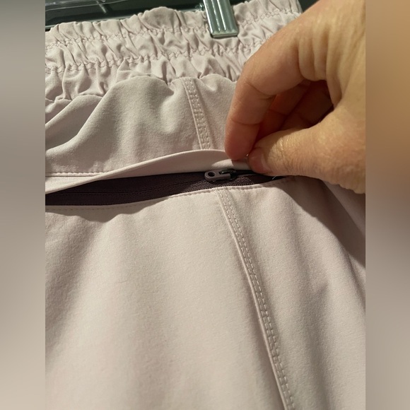 Athleta Stay Fly Pink and Mauve Zipper Nylon Track Pant Size Medium Gently Worn - Picture 4 of 10
